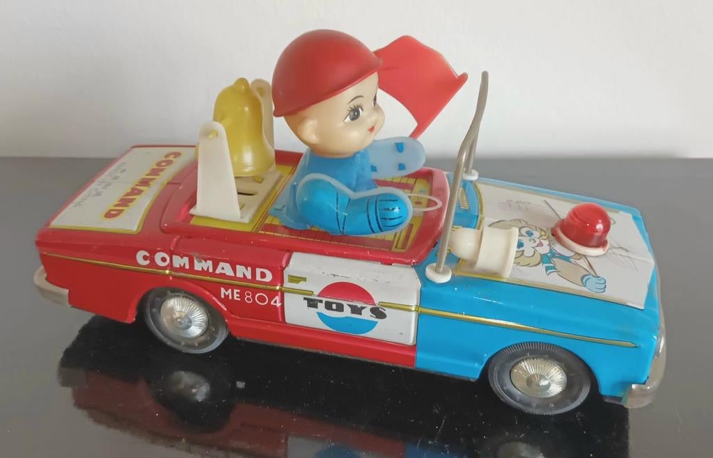 Vintage Command ME804 Speelgoedauto met Bestuurder, Ophalen of Verzenden