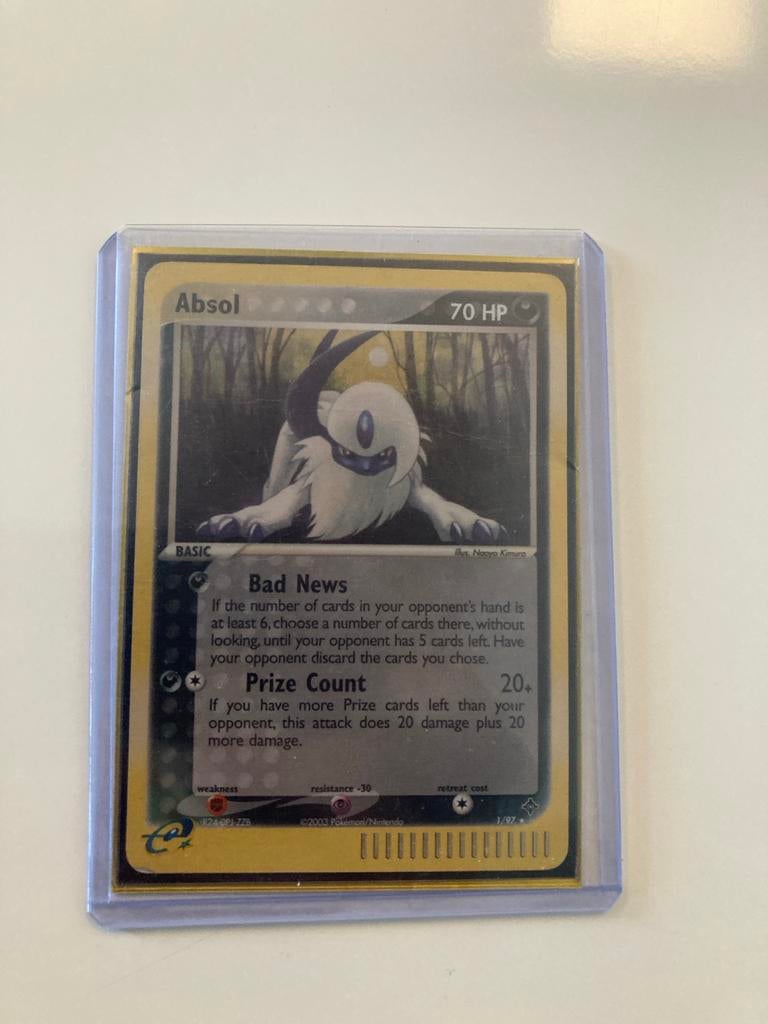 Pokemon kaart Absol 70 HP, Ophalen, Nieuw, Losse kaart, Foil