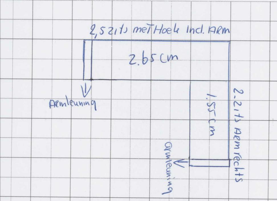 Hoekbank, Huis en Inrichting, Banken | Bankstellen, Ophalen, 250 tot 300 cm, Gebruikt, Minder dan 75 cm