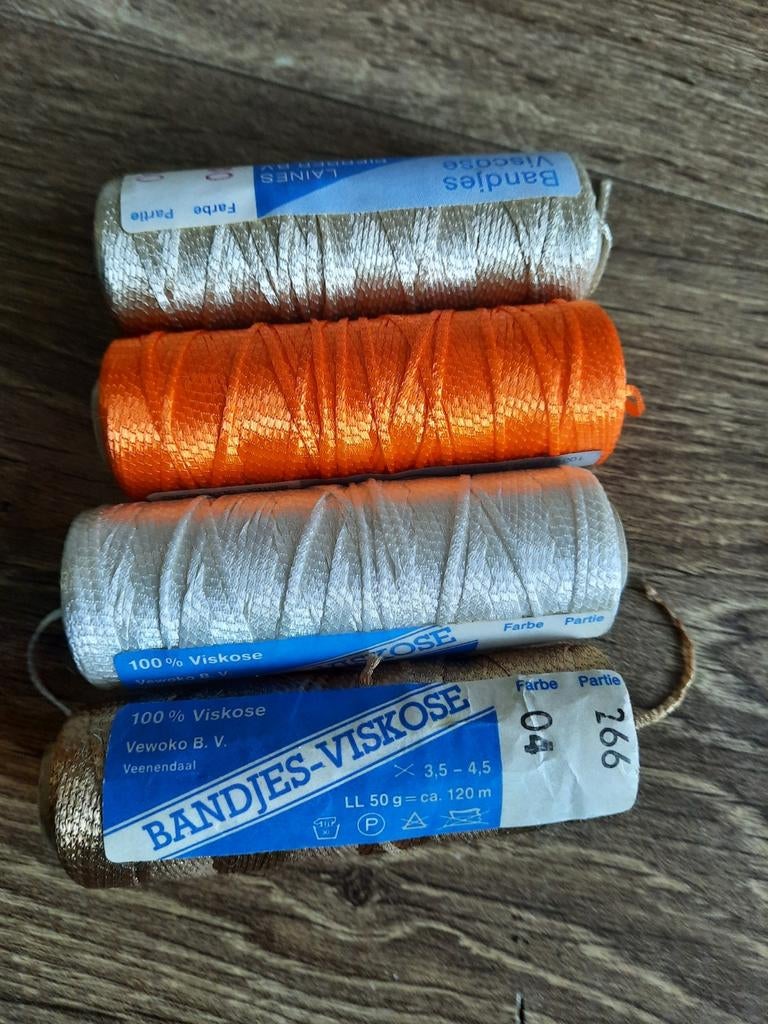 4x Viscose garen, Ophalen of Verzenden, Garen