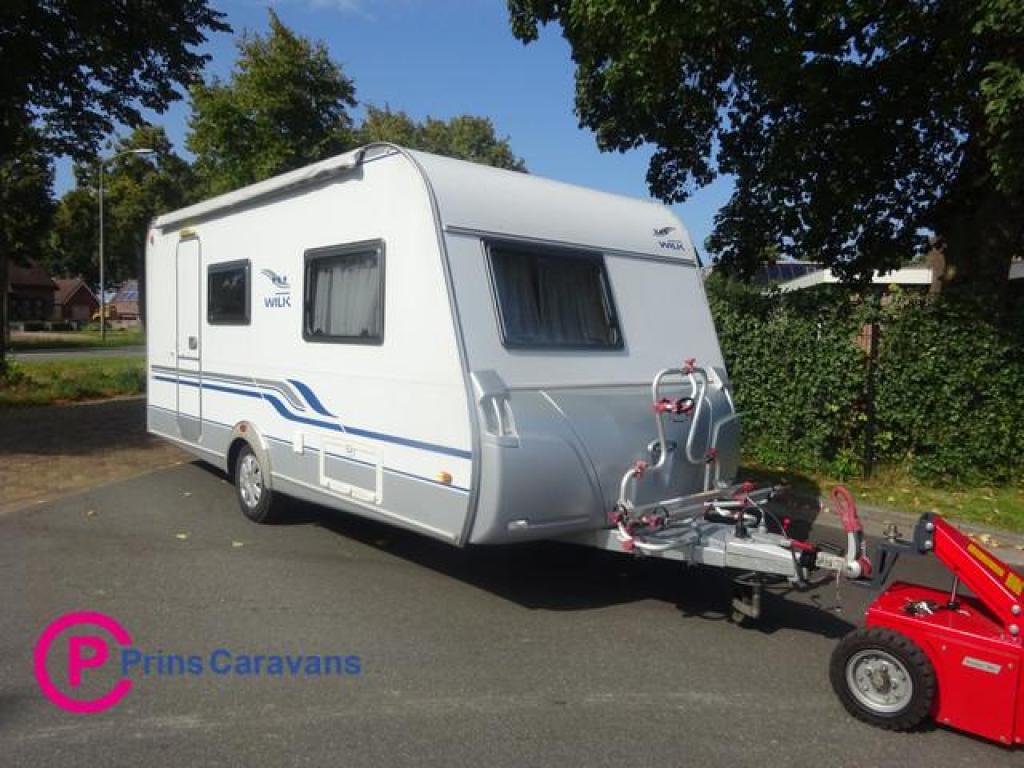 Wilk Blue star S3 450 Frans Bed TopStaat, Caravans en Kamperen, Caravans, Bedrijf, Schokbreker, Wilk, Tot en met 4