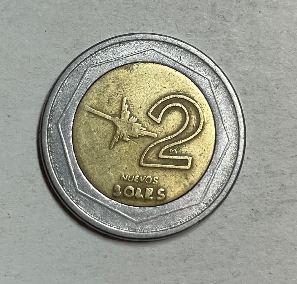 2 soles Peru 1995, Postzegels en Munten, Munten | Amerika, Ophalen of Verzenden, Zuid-Amerika
