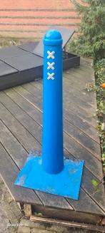 1 Amsterdams paaltje blauw, Ophalen of Verzenden, Gebruikt, Metaal, Overige typen