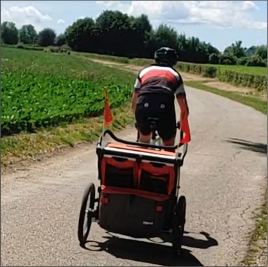 Thule chariot cross 2 fietskar, Ophalen, Gebruikt, Opvouwbaar, 40 tot 60 kg