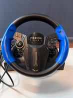 Piranha Racingwheel voor PSX, PS-one en PS2, Spelcomputers en Games, Ophalen, Gebruikt, Stuur of Pedalen, PlayStation 1