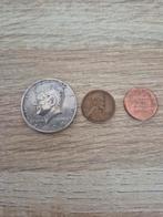 Amerikaanse munten: Kennedy Half Dollar, Lincoln Cent, Postzegels en Munten, Munten | Amerika, Ophalen of Verzenden, Noord-Amerika