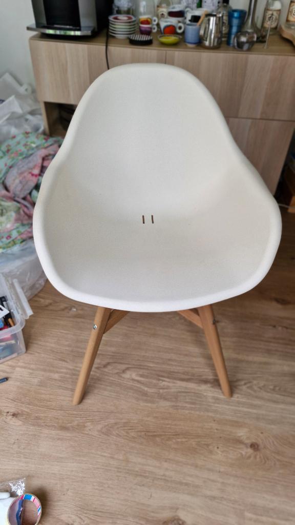 Ikea Fanbyn / Grönsta Stoel, Wit, Zo goed als nieuw, Vier, Ophalen