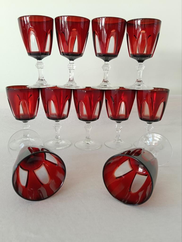 Cristal d'Argues Durand France wijnglazen, Antiek en Kunst, Antiek | Glas en Kristal, Ophalen of Verzenden