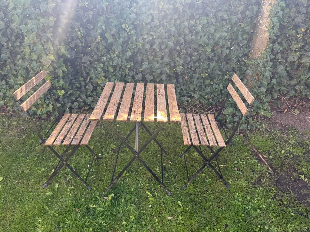 Bistro setje, Ophalen, Gebruikt, Metaal