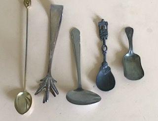 diverse lepels, suikertang, Ophalen of Verzenden, Gebruikt, Overige materialen, Los bestek