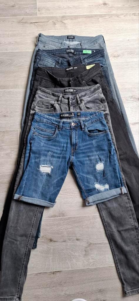 4 spijkerbroeken en korte broek, Kleding | Heren, Spijkerbroeken en Jeans, Gedragen, Overige jeansmaten, Overige kleuren, Ophalen