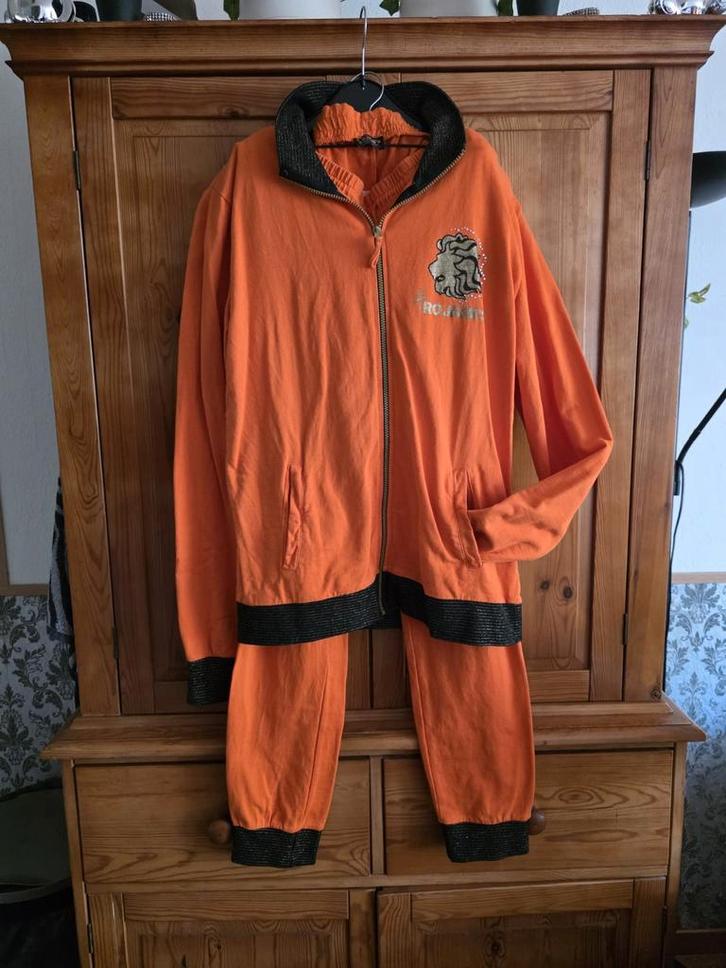 Roy Donders pak en pet, Kleding | Dames, Carnavalskleding en Feestkleding, Zo goed als nieuw, Carnaval, Maat 46/48 (XL) of groter