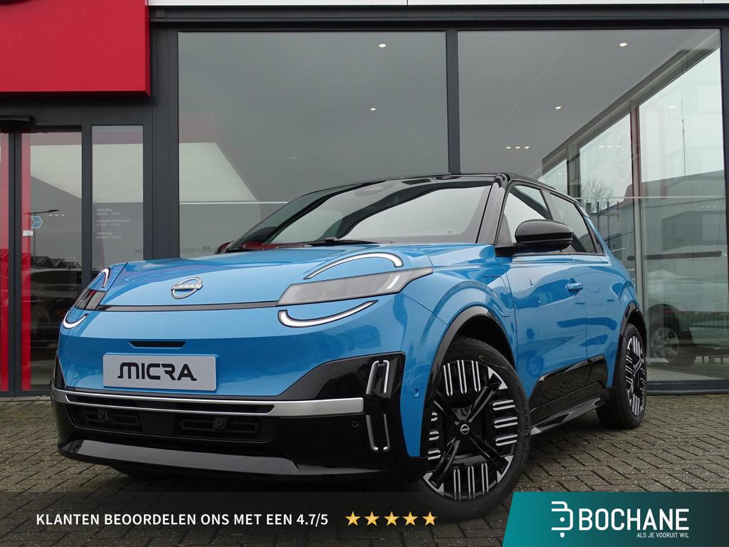 Nissan Micra ADVANCE 52 kWh Launch Edition APPLE CARPLAY & A, Auto's, Nissan, Stof, Huisgarantie, Blauw, 416 km