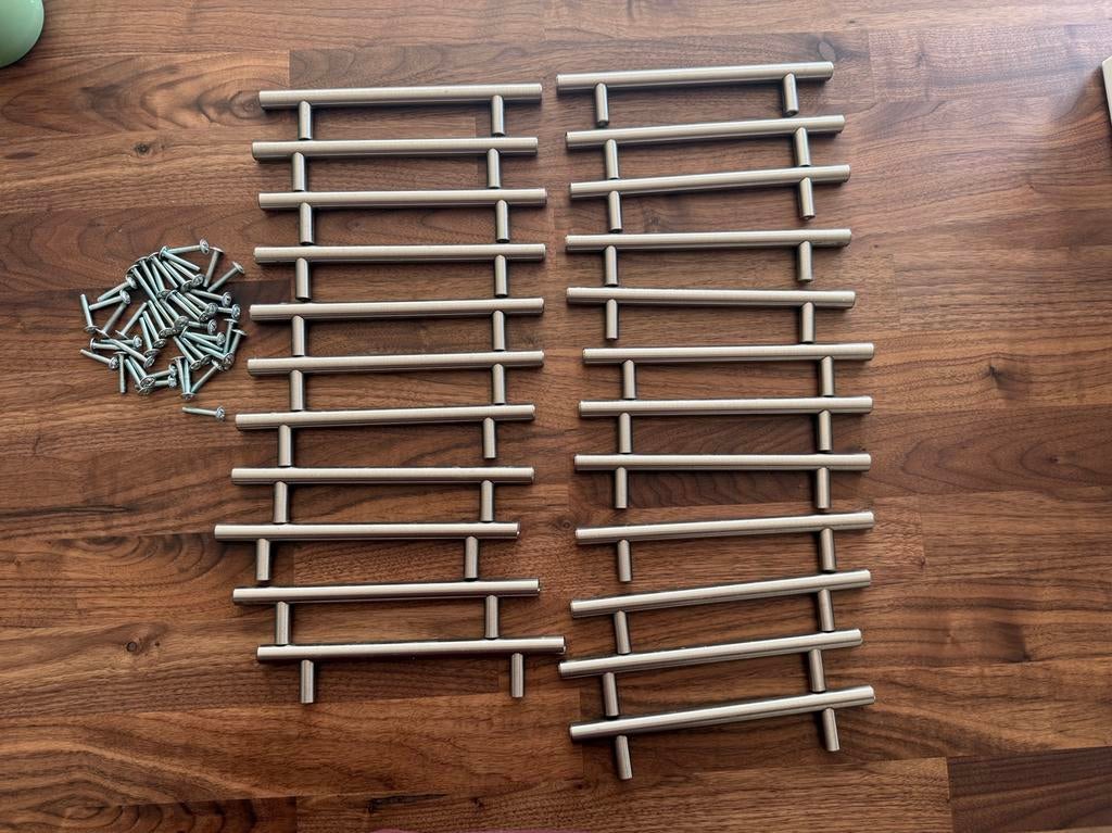 Rvs deurgreepjes keuken, Ophalen, Minder dan 50 cm, Zo goed als nieuw, Minder dan 25 cm