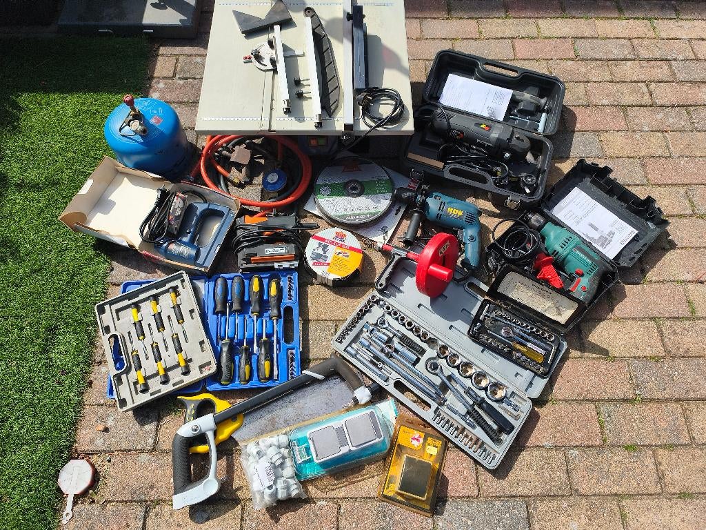 Set diverse (elektrisch) gereedschap, Ophalen, Gebruikt