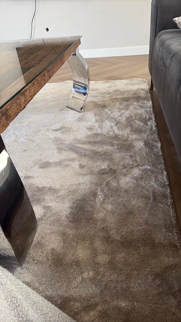 Nieuw Vloerkleed 170x230 - luxury velvet taupe, Ophalen, 150 tot 200 cm, Grijs, Rechthoekig