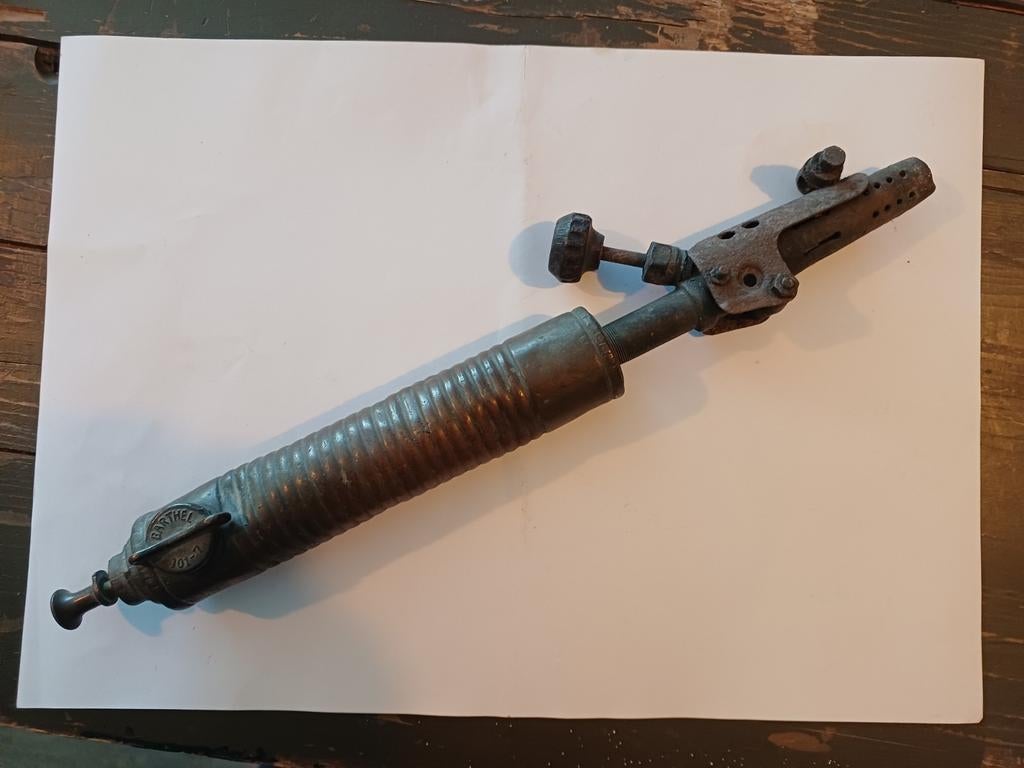 Antieke Gustav Barthel soldeerbrander - Vintage gereedschap, Antiek en Kunst, Ophalen of Verzenden