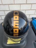 Momodesign Helm - Stijlvolle Scooterhelm Zwart/Goud, Fietsen en Brommers, Ophalen of Verzenden, Gebruikt, Medium, Momodesign