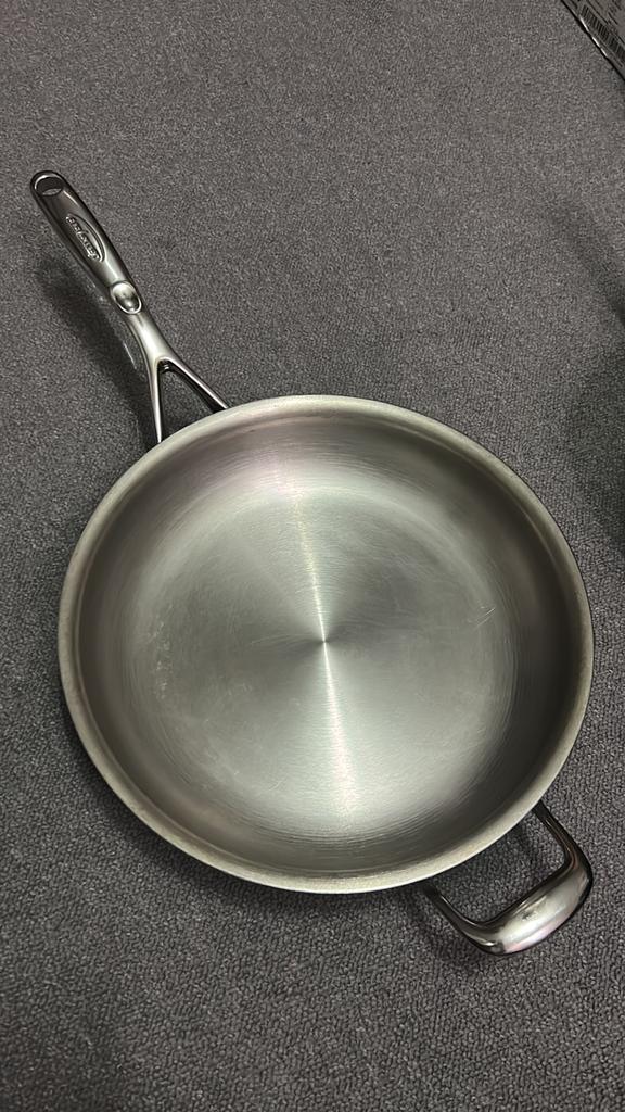 Demeyere koekepan 28cm zgan, Huis en Inrichting, Keuken | Potten en Pannen, Ophalen, Zo goed als nieuw, Koekenpan of Braadpan