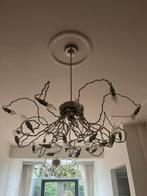 Luxe design kroonluchter in Heracleum stijl set van 2, Huis en Inrichting, Lampen | Hanglampen, Ophalen, Gebruikt, Metaal, 50 tot 75 cm