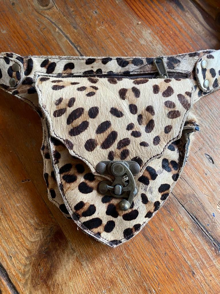 Echt lederen heuptasje, Ophalen of Verzenden, Zo goed als nieuw, Bruin, Overige typen