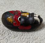 Oude houten doos uit Afrika, Ophalen of Verzenden