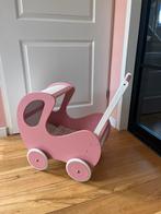 Houten poppenwagen incl. dekentjes + kussens, Ophalen, Zo goed als nieuw