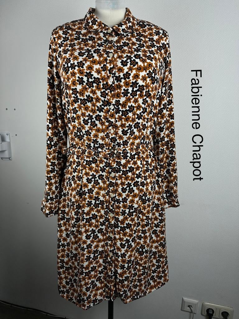 Fabienne Chapot Jurk  (mt: 42) 21,2/9841, Blauw, Maat 42/44 (L), Ophalen of Verzenden, Zo goed als nieuw