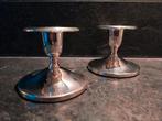 Vintage Keltum Kandelaars - Set van 2, Overige kleuren, Ophalen of Verzenden, Zo goed als nieuw, Zilver