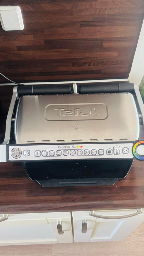 Tefal OptiGrill+ XL - Perfecte Grillresultaten, Ophalen of Verzenden, Vaatwasmachinebestendig, Zo goed als nieuw, Tafelgrill