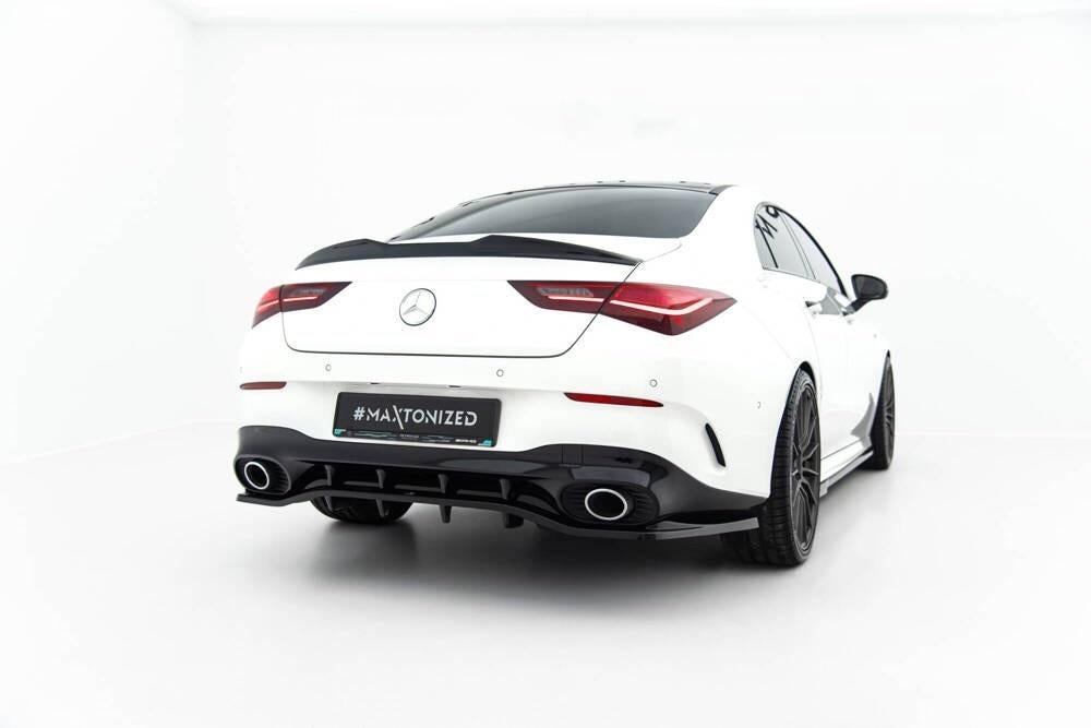 Voorlip sideskirt diffuser spoiler - Mercedes AMG CLA 35 23+, Auto diversen, Tuning en Styling, Ophalen of Verzenden