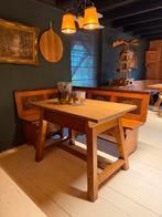 Oostenrijkse eethoek | Alpen Stube set | Vintage hoekbank, Antiek en Kunst, Curiosa en Brocante, Ophalen