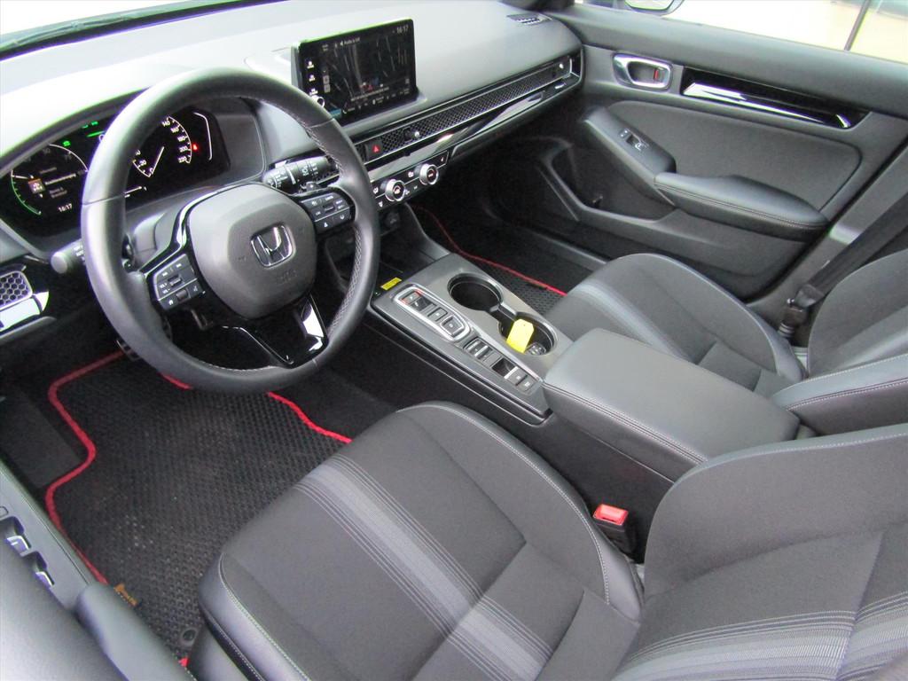 Honda Civic 2.0 HYBRID 184PK eCVT Sport, Auto's, Honda, Stof, Gebruikt, Parkeercamera, Wit