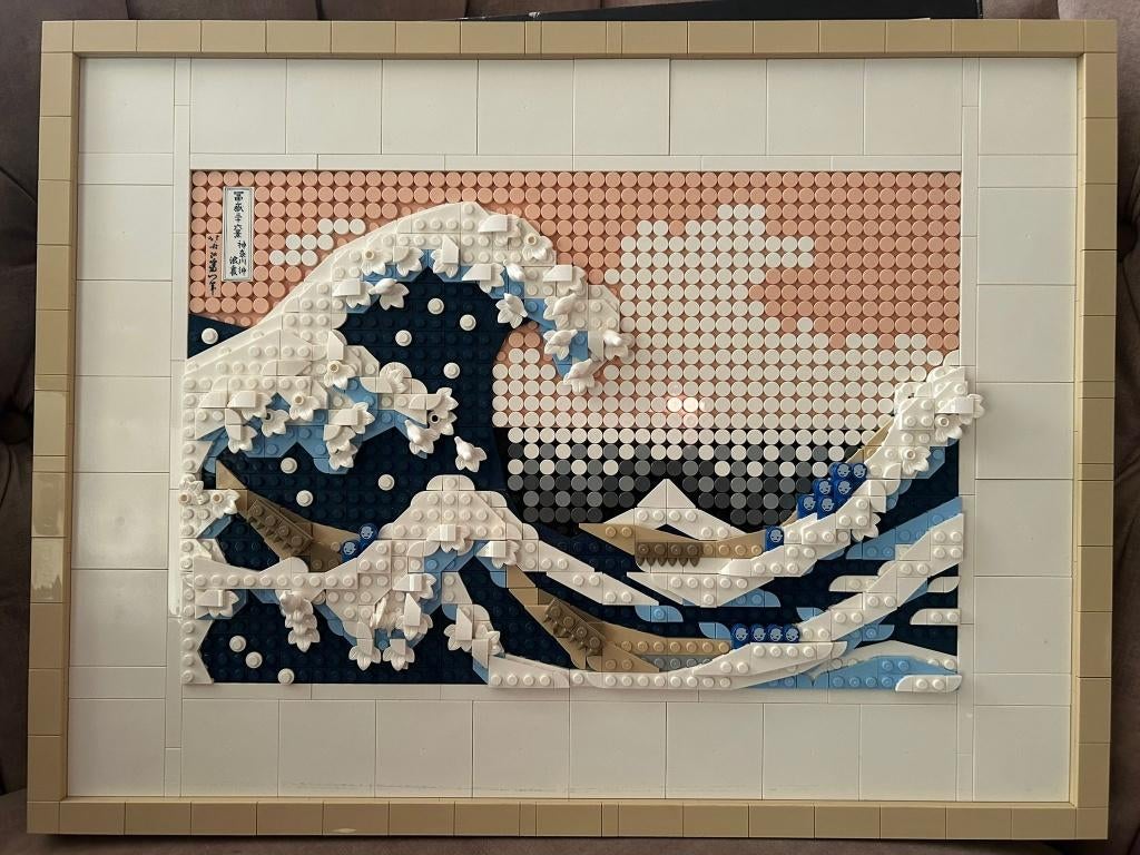 Lego soort schilderij. The great wave, Ophalen of Verzenden, Gebruikt, Complete set, Lego