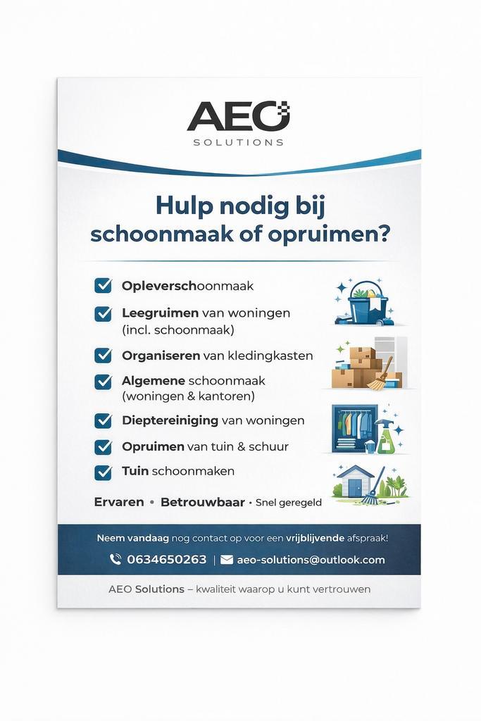Schoonmaakdiensten en overig, Vacatures, Vacatures | Schoonmaak en Facilitaire diensten