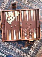 Backgammon Reisspel - Bruin Afmeting Lengte 45cm  Open 60 cm, Een of twee spelers, Ophalen of Verzenden, Gebruikt, Reisspel