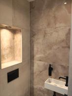 1x Marmerlook tegel, 7x vloer/wandtegel en hoekstrips, Ophalen, 60 cm of meer, Nieuw, Minder dan 5 m²