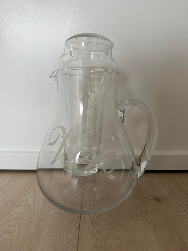 Riviera Maison waterkan / wijnkan met ijshouder, Ophalen of Verzenden, Zo goed als nieuw