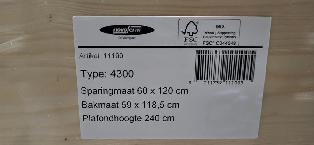 Nieuwe Novoferm vlieringtrap Type 4300, Trap, Nieuw, Ophalen of Verzenden, Opvouwbaar of Inschuifbaar