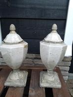 beton/craquele pot met deksel, Antiek en Kunst, Ophalen