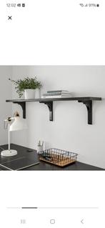 IKEA GRÄNHULT plank met dragers, bruin, Ophalen of Verzenden