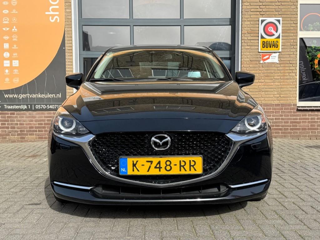 Mazda 2 1.5 SKYACTIV-G LUXURY 5-DEURS NAVI/LED/CRUISE/CAMERA, 12 maanden, Zwart, Origineel Nederlands, Handgeschakeld