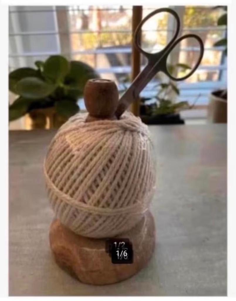 3 x Klos touw op standaard met schaar, pr.p.stuk, Antiek en Kunst, Ophalen of Verzenden