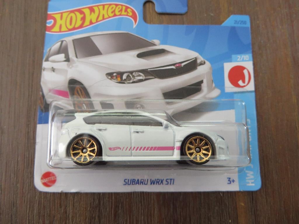 Hotwheels Subaru WRX STI wit of blauw