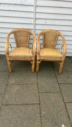 Rotan fauteuil set 2 stuks, Ophalen, Zo goed als nieuw