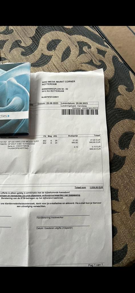 Nieuwe HP laptop x360 ENVY, Computers en Software, Windows Laptops, Nieuw, 15 inch, Ophalen of Verzenden