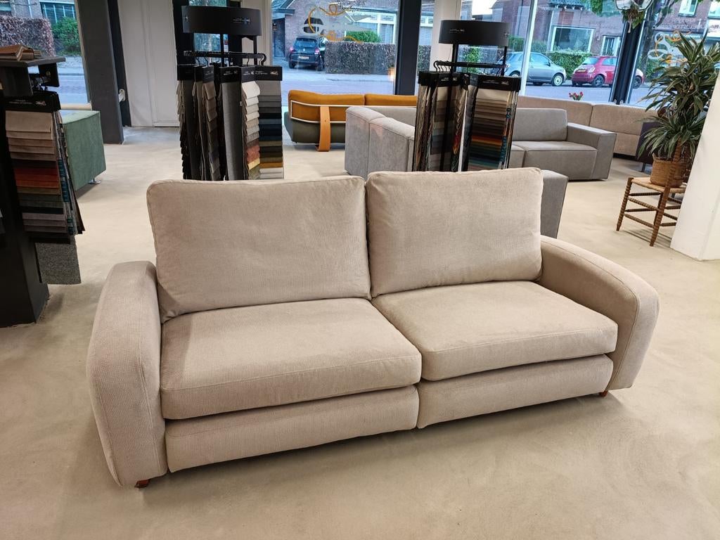 Minotti Design Bank – Opnieuw Gestoffeerd | Topconditie, Ophalen of Verzenden, 75 tot 100 cm, Stof