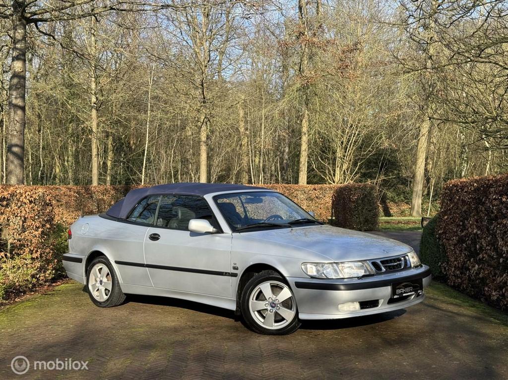 Saab 9-3 Cabrio 2.0t Anniversary / Youngtimer / Leder / NAP/, Auto's, Saab, Gebruikt, 4 cilinders, 4 stoelen, Handgeschakeld