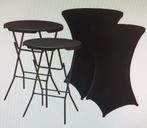 Te huur zwarte statafel met stretchrok, Ophalen, Zo goed als nieuw, Overige