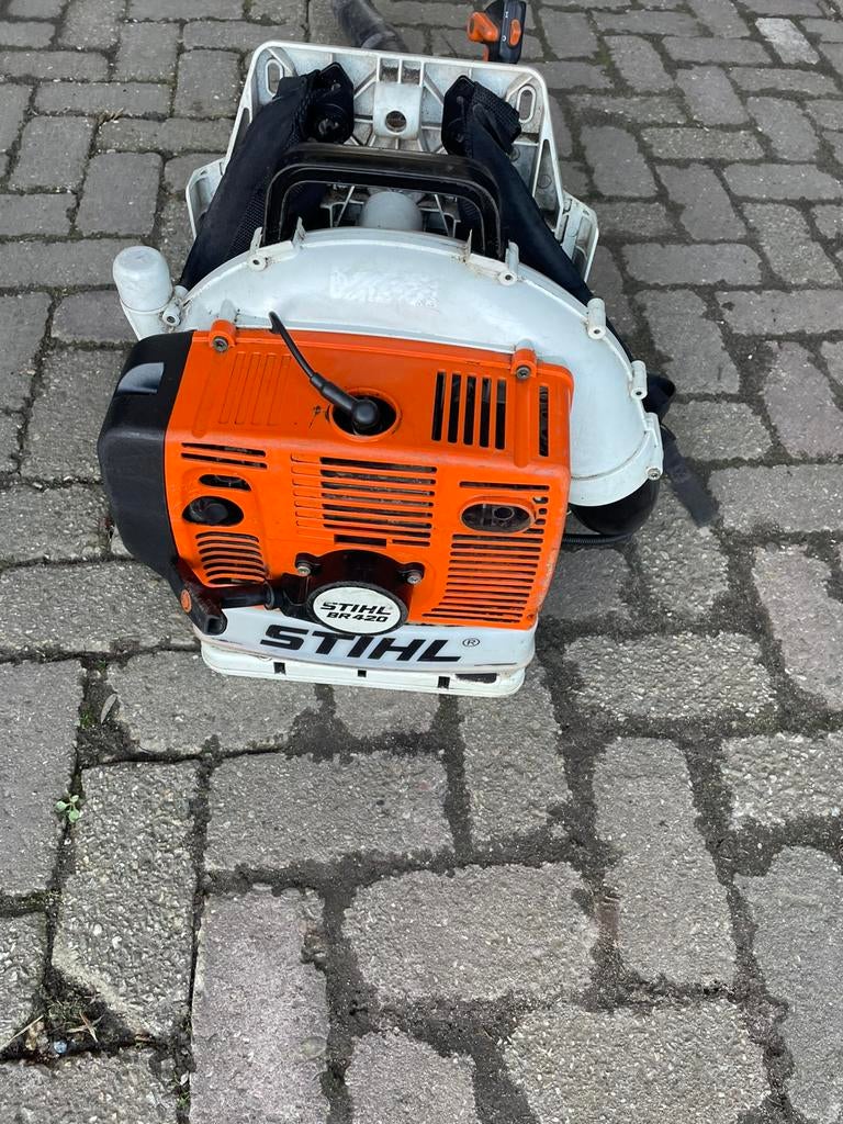 Stihl bladblazer BR 420, Tuin en Terras, Bladblazers, Ophalen, Gebruikt, Benzine